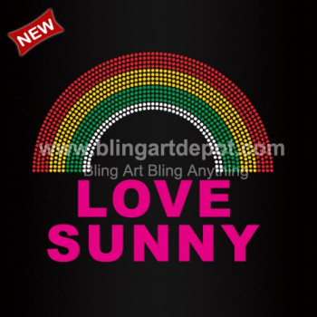 Love Sunny Rhinestone Transfer Vinyl Love Sunny Rhinestone Transfer Vinyl